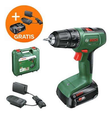 Bosch Akku-Bohrschrauber EasyDrill 18V-40 mit 1x Akku 2 Ah plus Gratis...