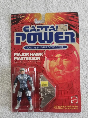 Vintage Captain Power MAJOR HAWK MASTERSON 1987 MATTEL Soldiers of the Future