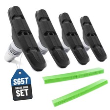 2 paia scarpette freno Shimano S65T + supporto regolazione V-Brake