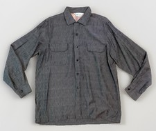 VTG 40s-50s FRANCISCAN ORIGINALS~California Made~LOOP COLLAR Shirt~Mens LARGE
