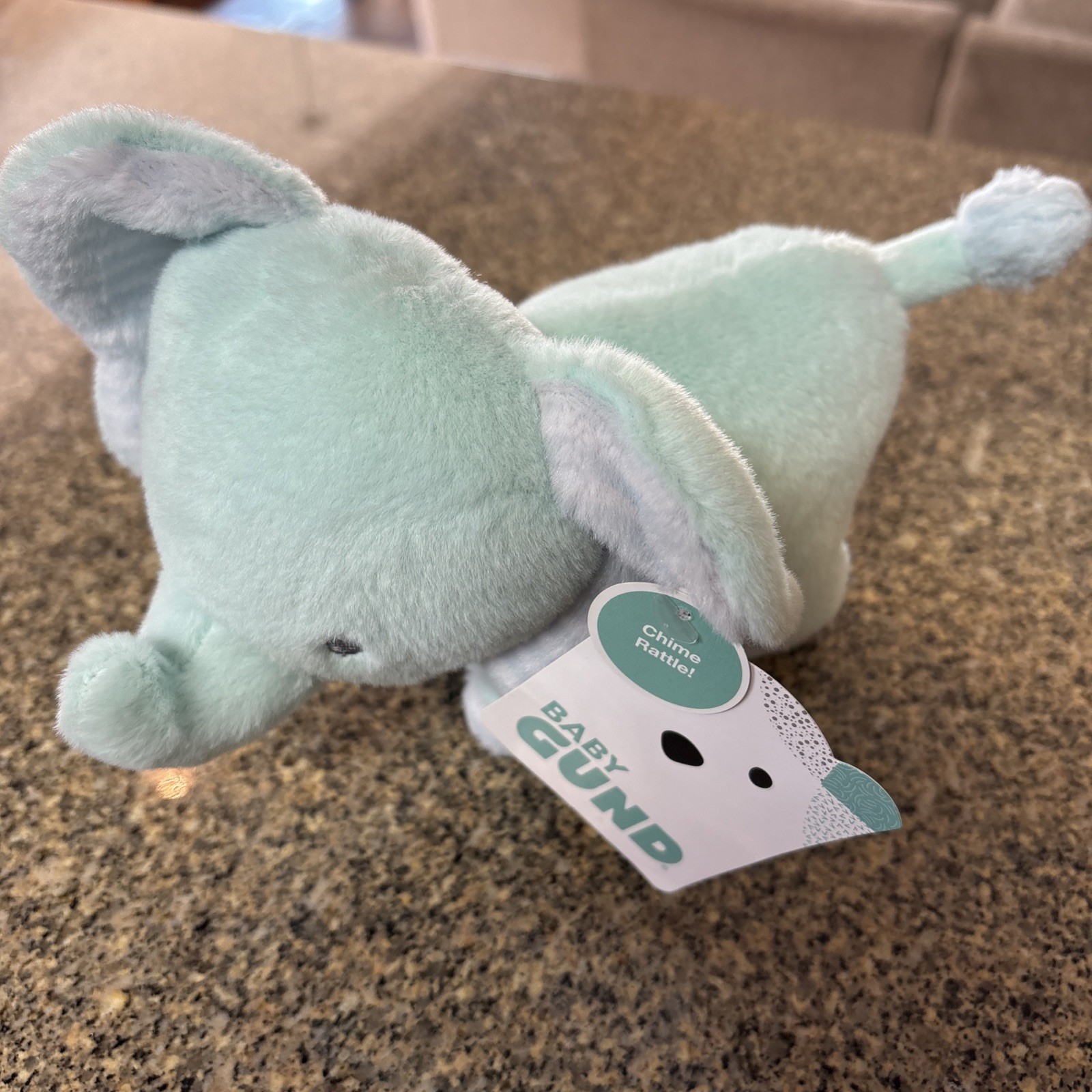 Baby Gund ELEPHANT Safari Friends Plush Stuffed Toy Green Ra