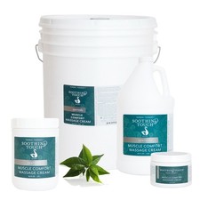 Soothing Touch Muscle Comfort Massage Cream -Smooth Glide -Eucalyptus,Peppermint
