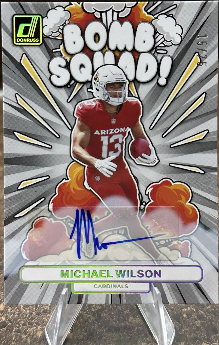 2023 Panini Donruss Bomb Squad Michael Wilson RC Auto BS-22 /75 Cardinals 🔥🔥