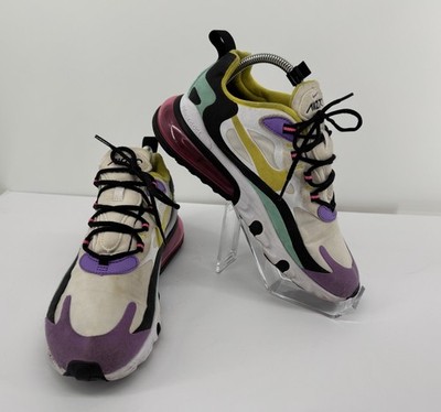 Nike Air Max 270 React AT6174-101 Colorblock Running Sneakers Sz 8.5 Womens