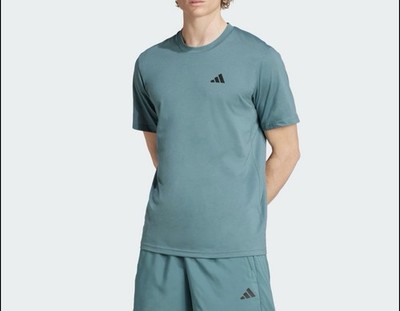 adidas men's train essentials feelready training tee Medium Tall / Color :p Teal