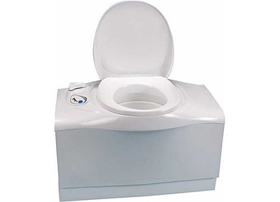 Thetford 51703 C402C Removable Cassette Built-In Toilet, White - 5.1 Gallons