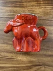 Vintage FRANKOMA Pottery 1976 Bicentennial Red Democrat Donkey Mug