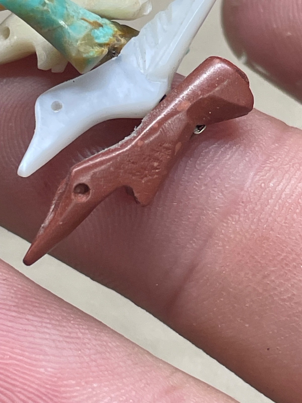 Earrings Dangling Stone Birds multi layer danglin… - image 7