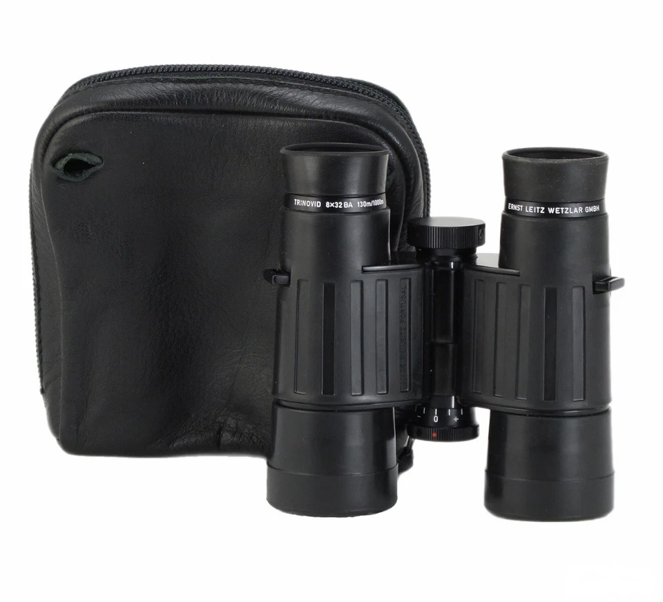 Superlative Black Leitz 8x32 Trinovid BA in Original Leitz Case. Rubber Armored. - Image 3 of 4