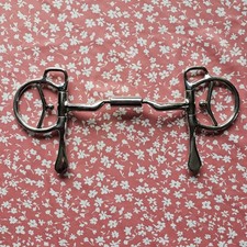 Myler Half Cheek Driving Bit Copper Inlay 5  Mouth Horse Bit Small Port