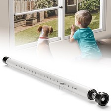 1-Pack Sliding Door and Window Security Bars, 17-50 Inch, White White - 1 Pack