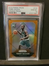 2015 Panini Prizm Rookies Terry Rozier #338 Orange Prizm /65 (RC) PSA 10 POP 3