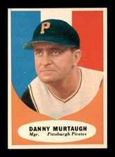1961 Topps #138 Danny Murtaugh MG NM X3695172