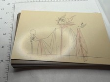 UNUSED POSTCARD: Disney animation drawing art princess