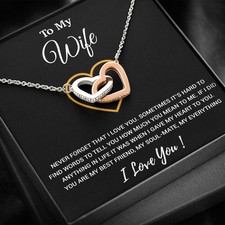 To My Wife Necklace, Christmas Gifts For Women, Anniversary Gift For Wife