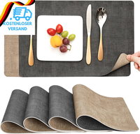 Myir Jun Tischsets Abwaschbar Und Untersetzer 4Er Set, Platzsets Abwaschbar Dopp