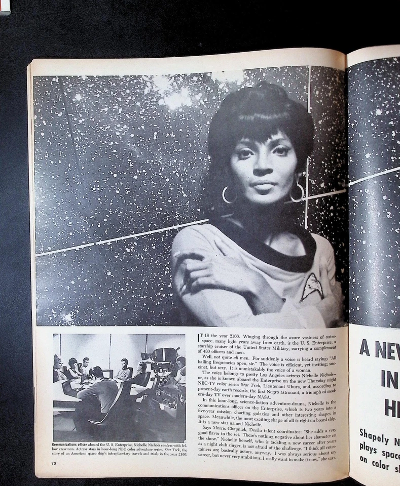 Ebony Magazine Jan 1967 Nichelle Nichols Star Trek Feature Vintage Issue - Image 4 of 4