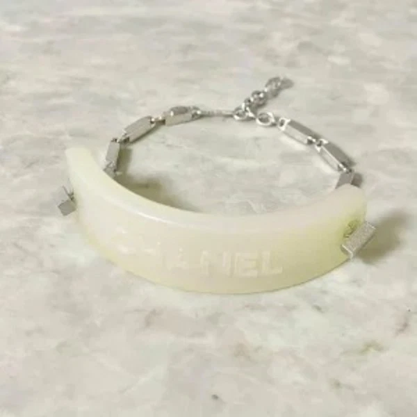 CHANEL Silver Plated Bangle Fashion Bracelets for sale | eBay