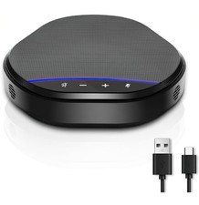 USB Conference Speakerphone with 360 Omnidirectional Microphone