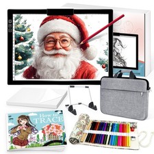 Tracing Light Box, Light up Tracing Pad, 6 Levels Brightness Rechargeable Ske...