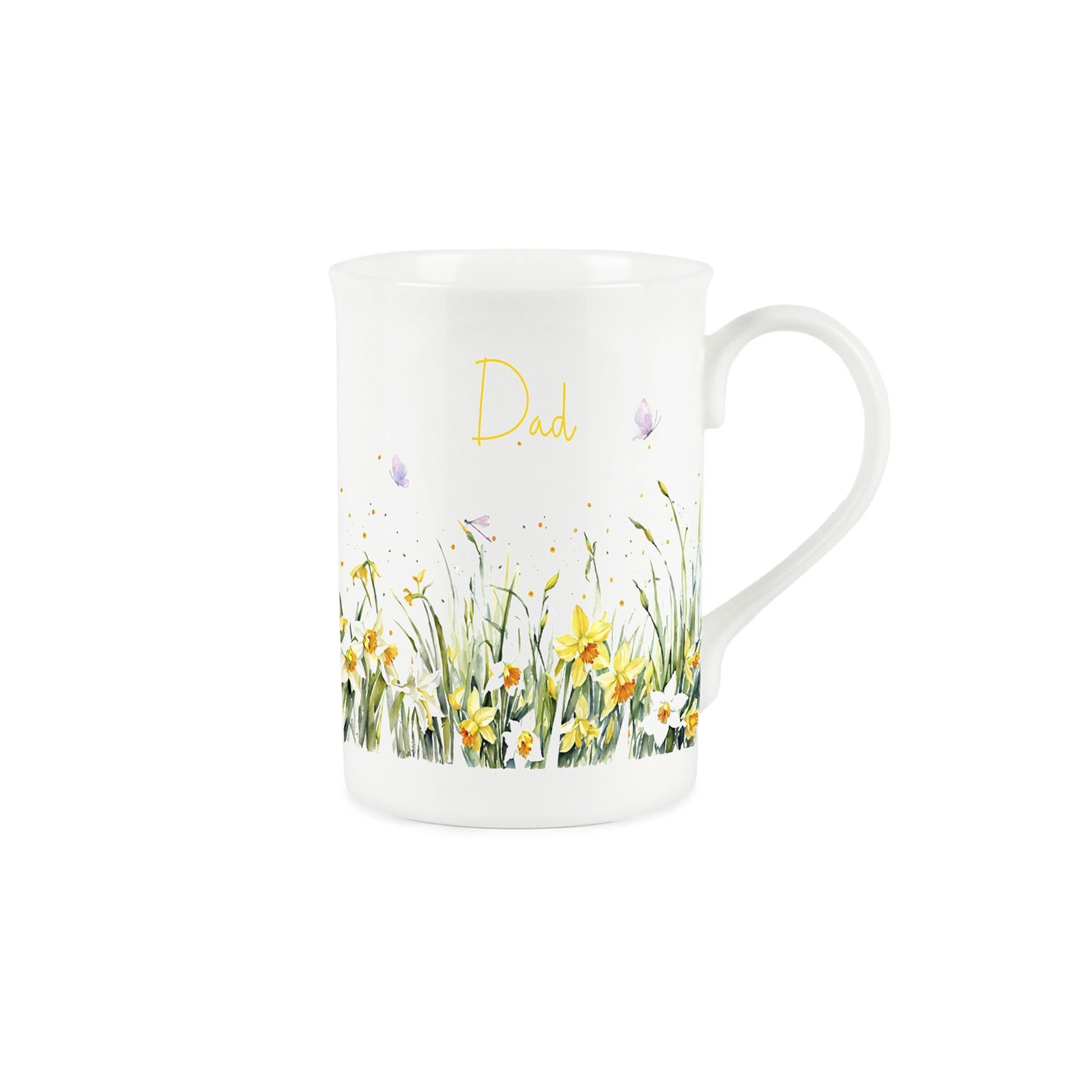 Spring Time Daffodils Dad Mug - Bone China Cup Gifts for Father's Day