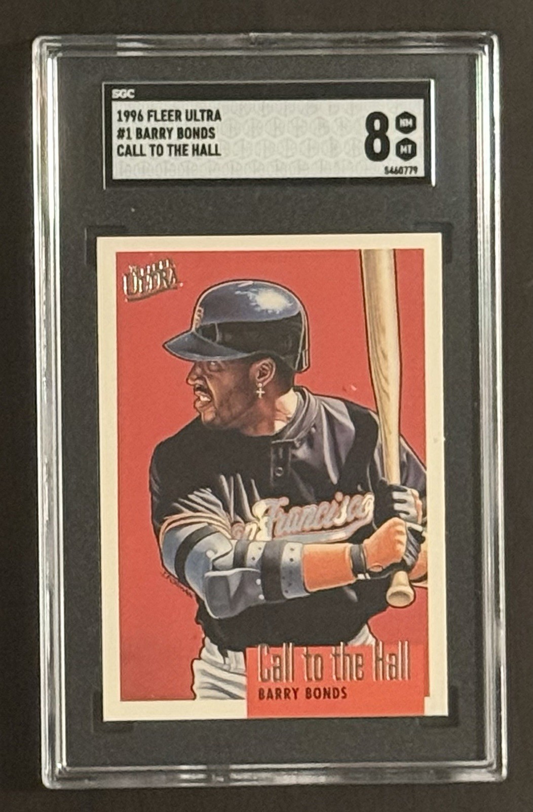 Fleer Ultra 1996 Call to the Hall Barry Bonds #1 Insert SGC 8 Giants