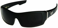 Men's Locs Sunglasses Black Frame Category 3 Dark Lens Sunglasses