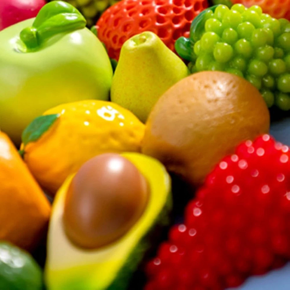 Fruits Mini Resin Figures 30 PCS Pineapple Lemon Strawberry Peach Resin Littl... - Image 3 of 4