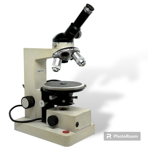 Leitz Leica Laborlux HM-POL Polarizing Microscope With 2 Lenses and 2 eyepieces - Picture 2 of 7