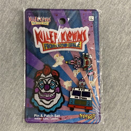 Killer Klowns From Outer Space Pin & Patch Set Spirit Halloween (4 Stück Set) - Bild 1 von 6