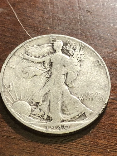1940 Walking Liberty Half Dollar 90% Silver Very Fine VF