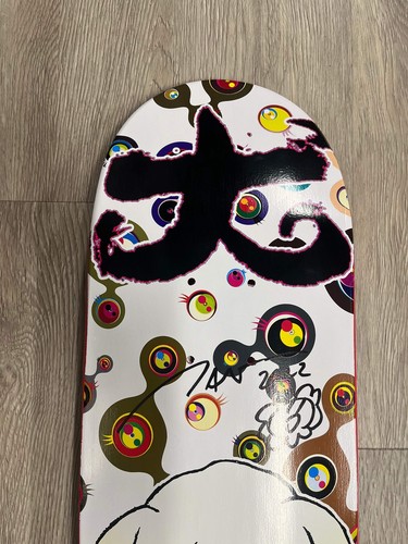 Takashi Murakami x Supreme Skateboard Deck Ponchi-Kun Red (Signed by Murakami) - Picture 12 of 13