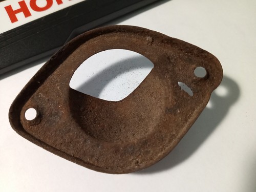 Licsense Plate Light Bezzle Used Maker and Fitment Unknown 2 5/8" Hole Spacing - Picture 7 of 8