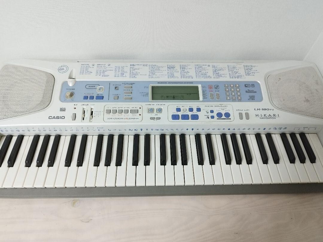 CASIO 光ナビゲーション 電子ピアノ LK-180TV CASIO カシオ 光ナビゲーションキーボード LK-180TV - メルカリ