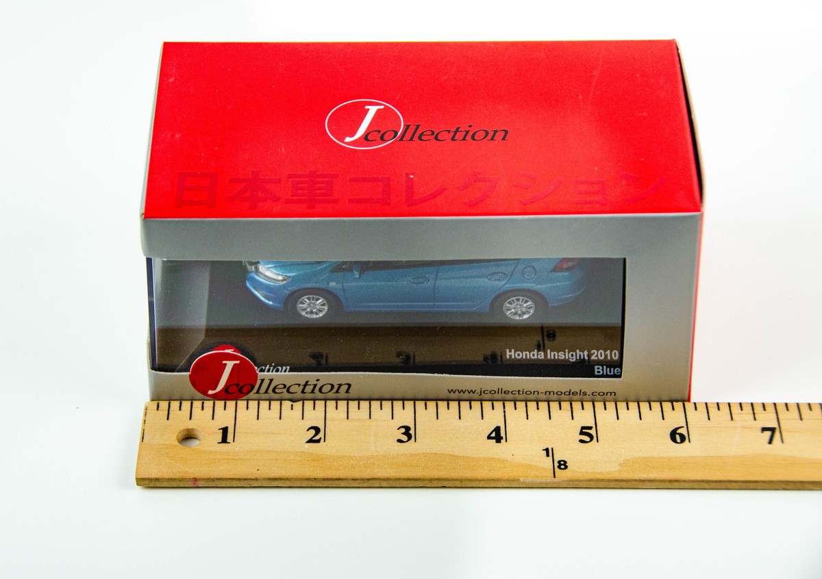 J Collection 1/43 2010 Honda Insight Electric Blue Diecast Model