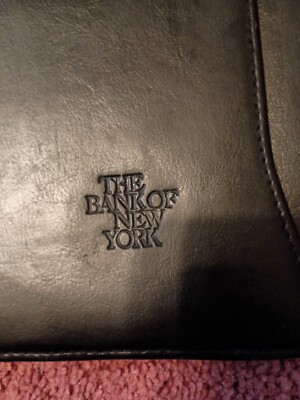 LEEDS Black Notepad Portfolio Padfolio Organizer Pockets 66887