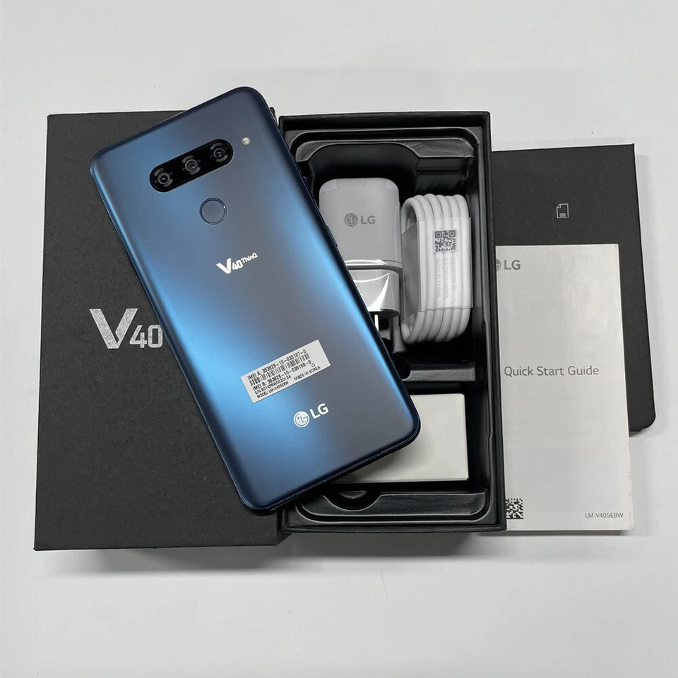 Smartphone LG V40 ThinQ LM-V405EBW LM-V405UA 6GB RAM 16MP 6.4" LTE -Nuevo Sin Abrir Foto 3 de 4