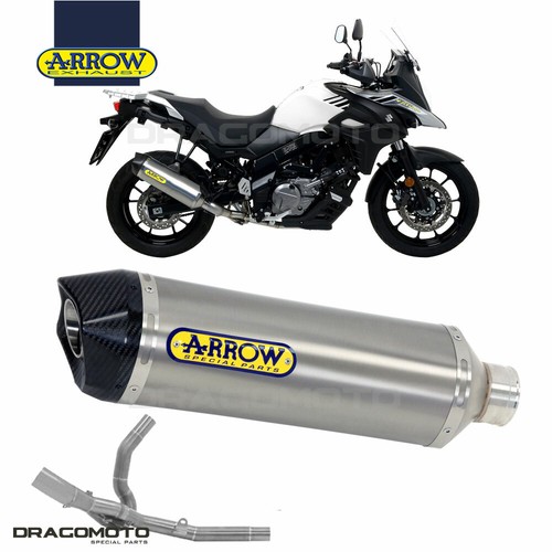SUZUKI V-STROM 650 2017 2018 Full exhaust ARROW RACE-TECH Titanium CC | eBay