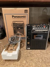 Vintage Panasonic 3-Head Portable Cassette Tape Recorder RQ-324S W/ Original Box