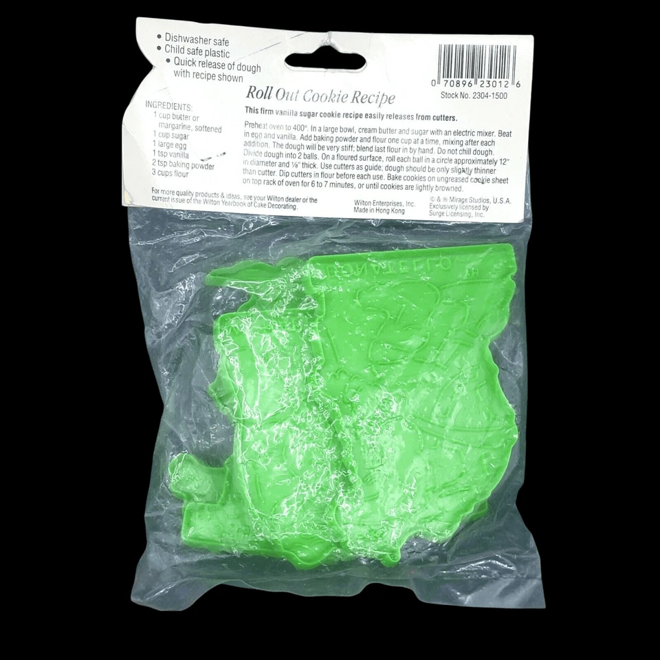 Cortadores de galletas de colección Teenage Mutant Ninja Turtles Navidad años 90 TMNT Foto 4 de 4