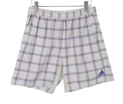 ADIDAS Adipure Clima Cool Shorts Men's MEDIUM Unlined Mesh Trim Plaid