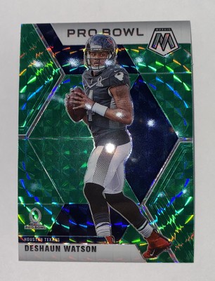 2020 Panini Mosaic Football Deshaun Watson Pro Bowl Green Prizm  Houston Texans