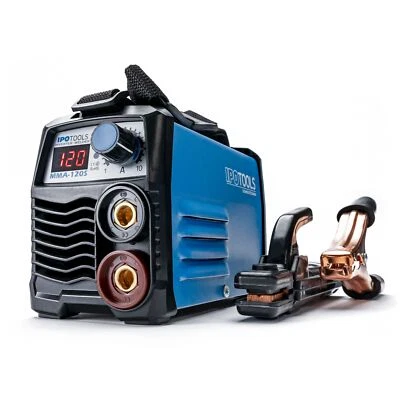 IPOTOOLS Elektroden Schweißgerät Inverter Elektrodenschweißgerät E Hand IGBT MMA 120A