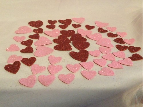 Valentine Confettie Red & Pink Hearts
