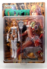 Glyph WHITE OUTFIT VARIANT FIGURE W/ WOLF & BAT by RENDITION (1998)