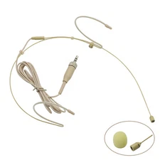 Microphone Headset Headworn Earset Mic 3.5mm Screw Lock for Sennheiser Wireless