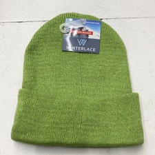 Winterlace Green Youth Kids Winter Beanie New