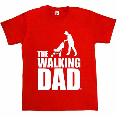 The Walking Dad lustige Parodie Zombie Tote Untote Herren T-Shirt