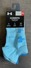 Under Armor Boys UA Essential No Show Socks - 1332984-915 - 6 Pack - NWT