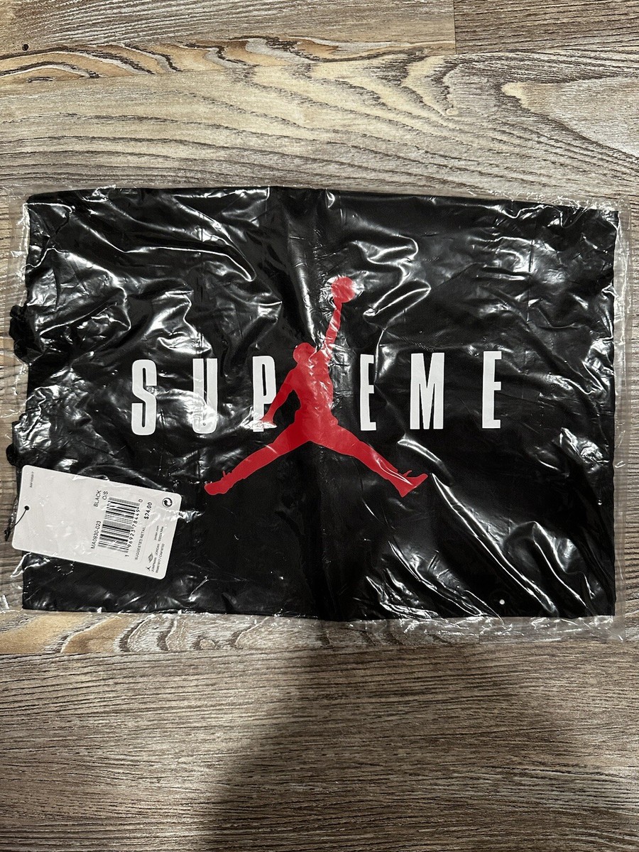 Supreme x Jordan Collaboration drawstring bag / One Size New Supreme x Jordan Collaboration drawstring bag / One Size New